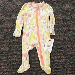 Colorful Fruit Print Kids Footie